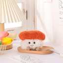 Apricot Lamb Sushi Plush Food Plushies Stuffed Animals for Kids, Soft Cute Plush Toys for Baby Girl and Boy, Fluffy Salmon Sushi