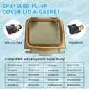 AOIT SPX1600D Strainer Cover with O-Ring Gasket Replacement Kit, Compatible with Hay Ward Super Pump, SP1600X5, SP1605X7, SP1607X10, SP1608X10, SP1610X15, SP2610X15XE, SP2615X20XE, W3SP2607X10A