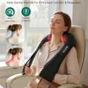 Snailax Shiatsu Neck and Shoulder Massager - Back Massager with Heat, Deep Kneading Electric Massage Pillow for Neck, Back, Shoulder,Foot,Body
