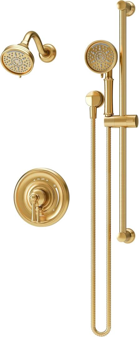 Symmons Braston HydroMersion Single Handle Shower Faucet Trim | Kit with Hand Spray in Brushed Bronze Finish - 1.5 GPM (Valve not Included) - S5898BBZ15TRM