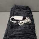 Heated Blanket Electric Throw, Soft Flannel Heating Blanket with 8 Hours Auto Off 10 Fast Heating Levels Machine Washable Sherpa Heated Blanket with Overheating Protection (Throw (50" x 60"), Gray)