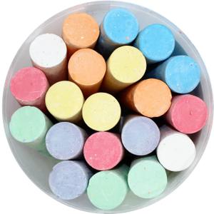 Washable Jumbo Sidewalk Chalk  Non-Toxic Multicolor Chalk for Kids, Outdoor Fun, Easy-to-Grip Sticks  Toddler Art Supplies (Pack of 20)