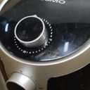 COSMO COS-23AFAKB 2.3 Quart Electric Small Air Fryer with Temperature Control, Timer, Auto Shut-Off, Non-Stick Frying Tray, 1000W Compact Mini Air Fryer (2.3 Quarts, Stainless Steel/Black)