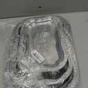 6 Pack Silver Serving Trays Set, Floral Engraved Mirror Decorative Tray Party Platters for Whiskey Cookies Food Dessert Fruit Cupcake Weddings Table Parties Display