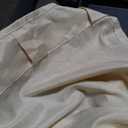 KOUFALL 60x96 Inches Long Curtains for Living Room 60 in Width Window,Sheer Linen Large Curtains,Tan Beige