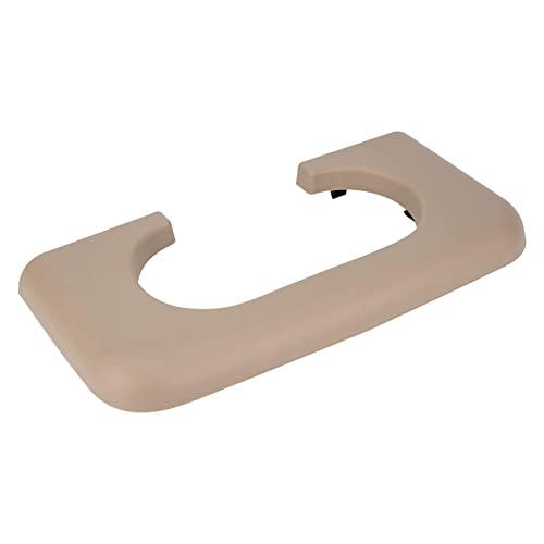 Center Console Cup Holder Compatible with Ford F250 F350 F450 1999-2010 Center Console Cup Holder Armrest Pad, Center Console Accessories (Beige)