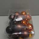 24 Pieces Bronze Copper Brown Shatterproof Christmas Ball Ornaments 3.15 Inches Christmas Hanging Balls Ornament Farmhouse Christmas Hanging Ornament for Fall Halloween Xmas Tree Decorations