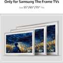 TV Frames 55” Deco Alloy Bezel Only for Samsung The Frame TV and Pro TVs (Fits 2021-2026), Modern & Minimalist Styles from TV to Art, Interchangeable Bezels for Home Decor, Easy Installation