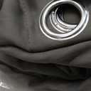 NICETOWN Grey Blackout Patio Sliding Door Curtains 84 inch Length, Grommet Room Divider Thermal Insulated Curtain Drapes for French Door/Living Room (Gray, W100 x L84, 1 Panel)