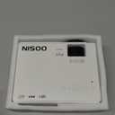 Nisoo M10 Mini Projector with WiFi for Home Entertainment 4K Projector with 5G WiFi(1080P Projector) 