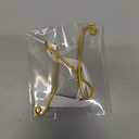 3.15 Inch Initial Christmas Stocking Name Tags Personalized Letter Metal Hanging Name Gold Wire Gift Ornament Alphabet Present Ornaments Tags for Christmas Tree DIY Craft(Letter L)