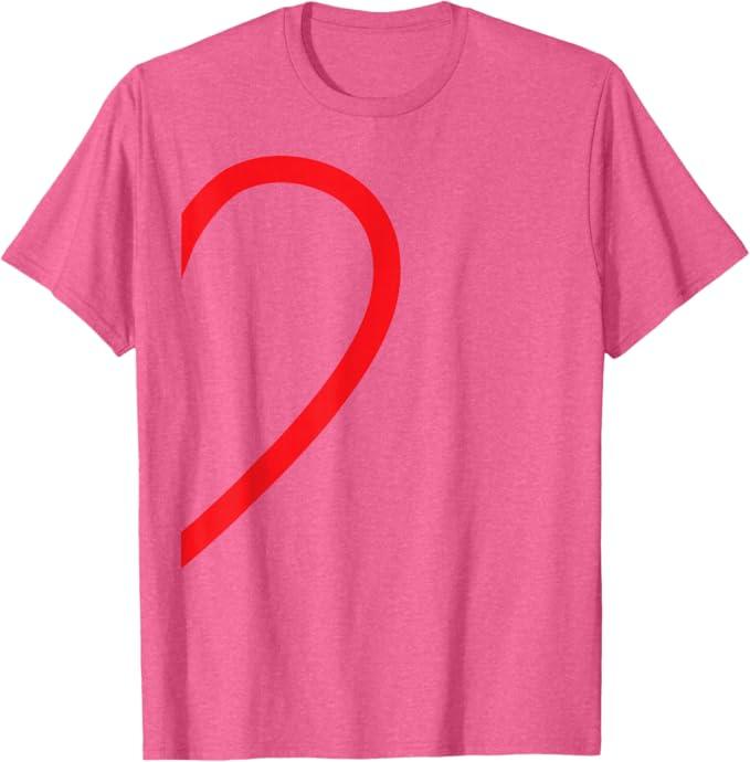 Half Heart Partner Couple Pyjamas Right Side Lovers Couple T-Shirt Women, S