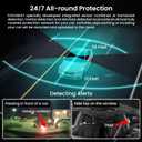 Dash Cam Front Inside, 4G LTE Security Cam for Car, Remote Live-View, Instant Alert via App, Cloud, IR Night Vision, No Screen, Dual FHD Dash Camera, 24/7 Parking Mode, GPS, OBD Cable Includes (L7)