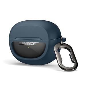 SURITCH Case Cover for Bose Ultra Open Earbuds(2024), Shockproof Protective Cover for Bose Ultra Open Wireless Ear Earbuds Charging Case Accessories with Carabiner, Navy