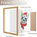 GULETHUN 16x20 Frame, Transitional Modern Design Picture Frames, 16 by 20 Rustic Poster Frame for Home Decor, Gold Vintage Photo Frame, Horizontal or Vertical Display, Choose Size & Color