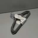 Simplify 10 Super Slim Velvet Huggable Hangers in Grey (Gray)