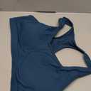 RUNNING GIRL Sports Bras for Women High Support Moulded Cup High Impact Sports Bras Racerback Workout Running Yoga Bra (XX-Large, Navy)