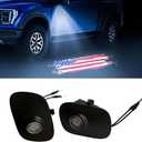2Pcs Side Mirror Logo LED Welcome Lights Puddle Lamp Projector Door Light Floor Light Accessories Suitable for Ford F150 F250 F350 2015 2016 2017 2018 2019 2020 2021 2022 2023 2024 2025