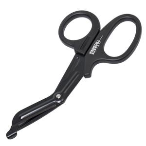 Madison Supply 7.5 Inches Premium Stainless Steel Nurse Scissors - Non-Stick Coated Blades Medical Scissors - Durable Fluoride-Coated Trauma Shears - Black