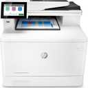 HP Color LaserJet Enterprise M480f Multifunction Duplex Printer, Print, scan, copy, Fast speeds, Easy setup, Advanced security, Best for small teams, Ethernet/USB only (3QA55A)