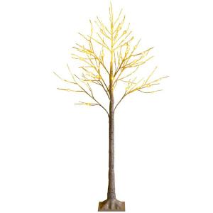 5 ft. White Pre-Lit Twig Birch Artificial Christmas Tree for Christmas Holiday with 72 LED Lights