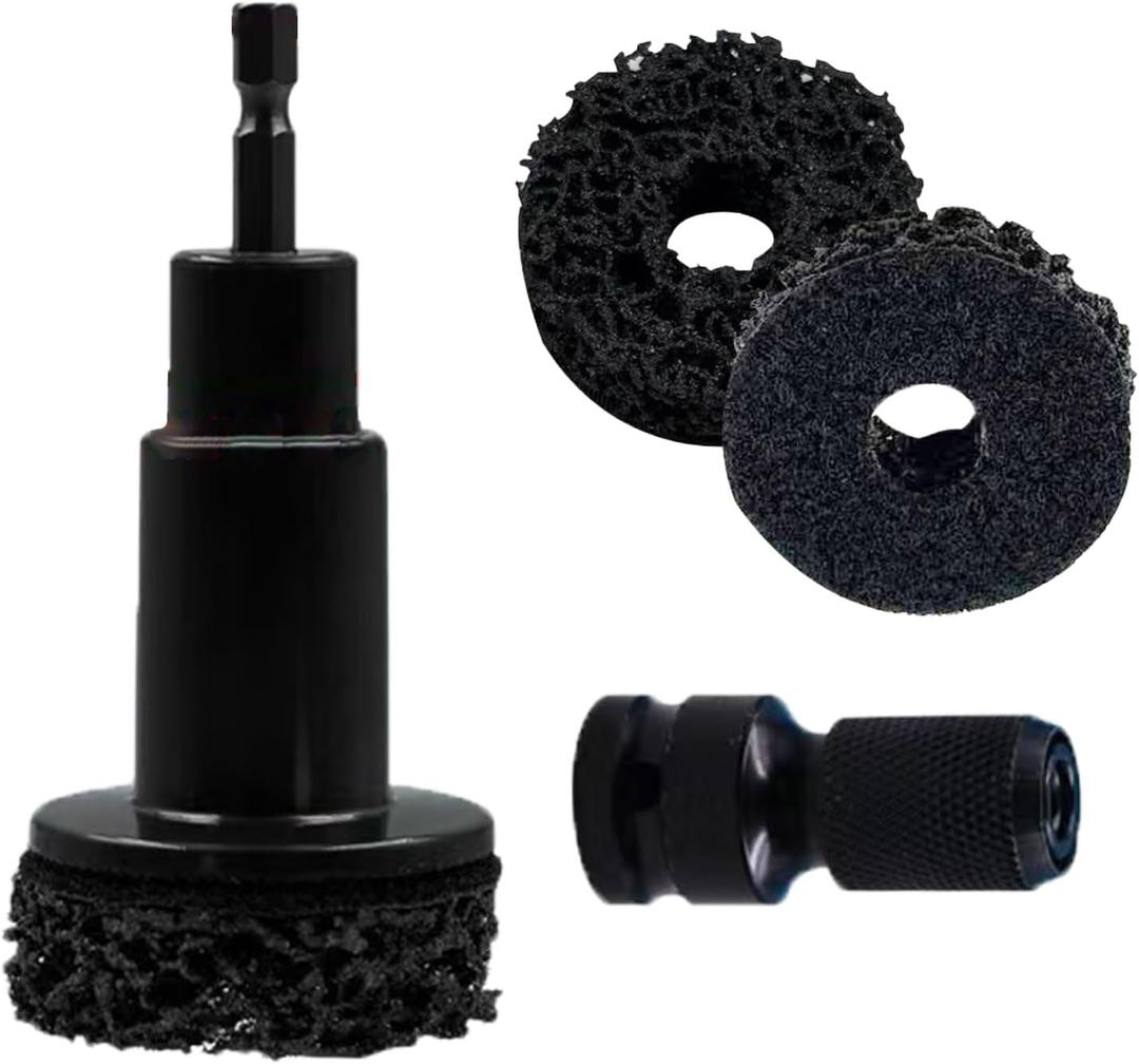 Wheel Hub Resurfacing and Cleaning Kit, Professional Rust Removal Tool for Brake Surface, Lug Studs and Rotors, Compatible