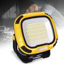 Tekstap 6000mAh Magnetic Work Light Rechargeable with 4000 Lumen IP65 Waterproof, 30H Runtime, 4 Brightness & 4 Color Modes with Red SOS, Strong Magnet Base for Car Repair, Camping, Emergency 1PC