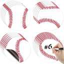 20 Pcs 7 Inch Baseball Magnets for Lockers Decoration Large Baseball Magnets Bulk with Black Markers for Senior Night 2026 Sports Themed Party Favors Banquet Exchange Gifts