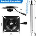 3/4 Inch Lock'N-Pin Boat Base, Adjustable Height Mount Kit for Marine Yacht Fishing Boats