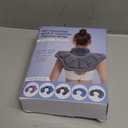 Microwavable Heated Neck Wrap Warmer and Shoulder Weighted Heating Pad Microwave for Hot and Cold Compress (Dark Gray)