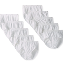 Hanes Womens 10 Pack Cotton Brief Panty, White, Size 7