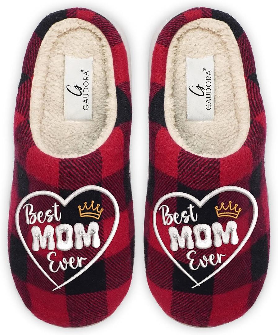 GAUDORA Mom Birthday Gifts for Women - Memory Foam Slippers for Women Indoor and Outdoor - Christmas Birthday Gifts for Mom from Daughter Son, Mother Gift, Mama Gift Ideas