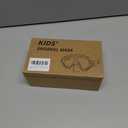 Kids Swim Goggles Snorkel Diving Mask with Luminous for Boys Girls Ages 5-15, Two-Color Anti-Fog Swimming Goggles with Nose Cover