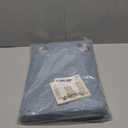 H.VERSAILTEX Linen Blackout Curtains Durable Thick Textured Linen Look 100% Blackout Patio Door Curtain Anti Rust Grommet Extra Wide Sliding Door Curtain Panel, W100 x L84 inch - Stone Blue