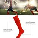 Soccer Baseball Softball Socks,Three street Unisex Knee High Solid Sport Tube Compression Football Socks 2-10 Pairs (Purple)