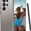 C25 Ultra 5G Unlocked Smartphone | 8GB RAM + 256GB Storage | Android 15 Cell Phone with Built-in Stylus, 6.9" FHD+ 120Hz Display, 6800mAh Long Battery, Dual SIM, Face ID, GPS & Global Bands (Gray)