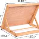 Falling in Art 5-Position Wood Drafting Table Easel Drawing and Sketching Board, 16 1/2 Inches by 12 1/8 Inches