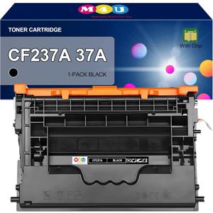 37A Toner Cartridges Black CF237A(with Chip) Compatible for 37A Toner Cartridges Work for Enterprise M607n M608dn M609 M608n M607dn M608x M609x MFP M632 M631 M631h M633fh Printer (Black, 1 Pack)