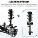 Front Complete Struts Assembly w/Coil Spring Shock Absorber Compatible with Honda CR-V 2.4L 2007-2014, Exc. Touring Models, Replace for 1333365L 1333365R, 2Pcs