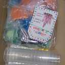 24 Pack Valentines Day Crystal Growing Science Kits for Kids, Classroom Exchange Gifts with Cards, School Valentines Day Activities (Blue)