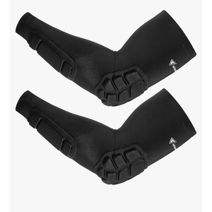Padded Arm Sleeves 2 Pack, Elbow Forearm Crashproof Pads for Football Basketball Volleyball Soccer