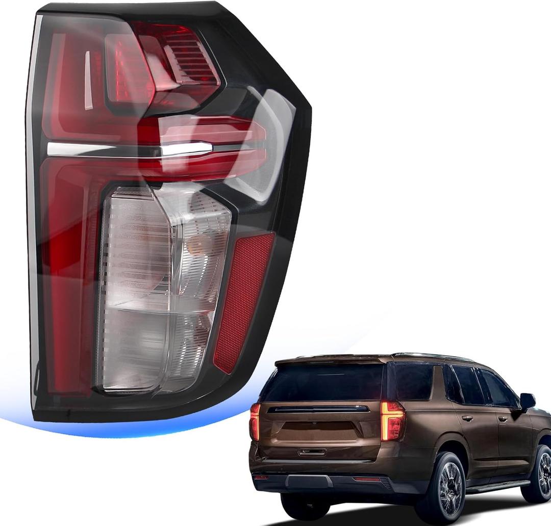 STRECOS LED Tail Lights Compatible with Chevy Tahoe Suburban LS LT RST Z71 2021 2022 2023 2024 Rear Brake Lights Assembly Replace: 84849417 GM2801322 (Right Passenger Side)
