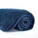 Suchtale Large Bathroom Rug Extra Soft and Absorbent Shaggy Mat (24 x 40, Navy) Machine Washable Microfiber, Non Slip, Luxury Floor Mat With Rubber Back