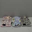 Langsprit Washable Female Dog Diapers - Doggie Reusable Diapers for Doggy Puppy Female in Period - Highly Absorbent Dog Heat Panties Leopard, Large