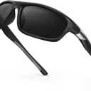 SKYFUEN Bifocal Polarized Sunglasses Men, Anti glare/ UV TR90 Wrap Sports Sun Readers Reading Glasses Fishing Driving Outdoor Far/ Near Tinted Bi-Focal Build-in Vintage Eyeglasses, 2.5