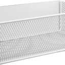 Magnetic Shelf for Washing Machine, Magnetic Basket Organizer, Magnetic Storage Bin Box Container for Fridge, Magnetic Basket Organizer for Laundry Kitchen (Large, White)