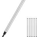 HeTaoCat Gel Rollerball Pen Refills, Roller Ball Fine Point 0.5mm, Black Ink Refill Pack of 5 - Replaceable Ballpoint Pen Refills Medium Point (Black)