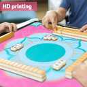 Breling Mahjong Mat for Table, 31. 5" Anti Slip and Noise Reduction Mahjong Table Cover, Large Gaming Mat with Carrying Bag for Poker, Dominoes, Card and Board Games(Mandala)