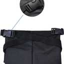 Oxygen Tank Holder for Wheelchair, Wheelchair Oxygen Tank Holder Adjustable Straps, Heavy Duty, Waterproof Fits Most Oxygen Cylinders (Black- Single)