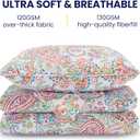SLEEP ZONE 3-Piece Printed Quilt Set - Full/Queen Size - Lightweight Reversible Bedding Coverlet Set for All Season (Classic Paisley Pattern), Full/Queen (90x96 inch | 2 Pillow Shams)